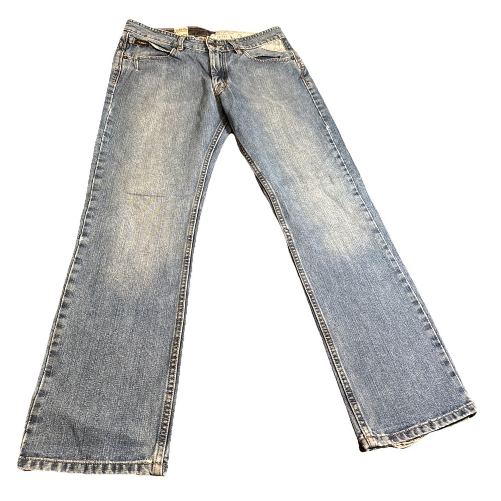 Volcom Enowen Jeans Men's 30x30 Blue Denim Straight Relaxed Distressed Y2K Skate